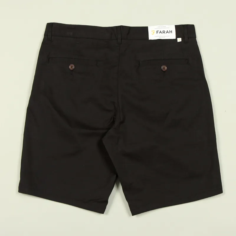 Farah Hawk Chino Short - Black-2